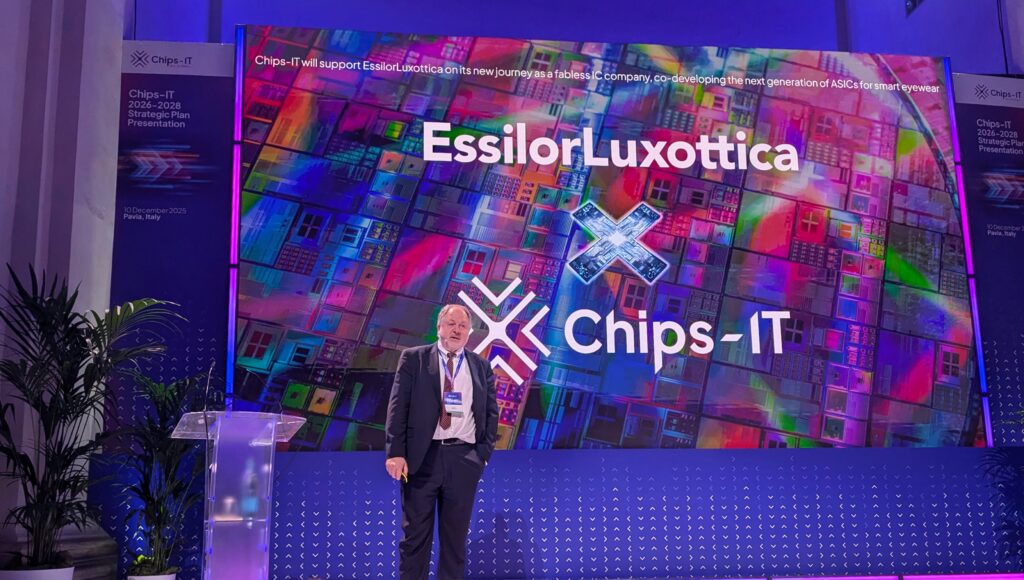 Carlo Reita, Director of Fondazione Chips-IT, announces collaboration with EssilorLuxottica